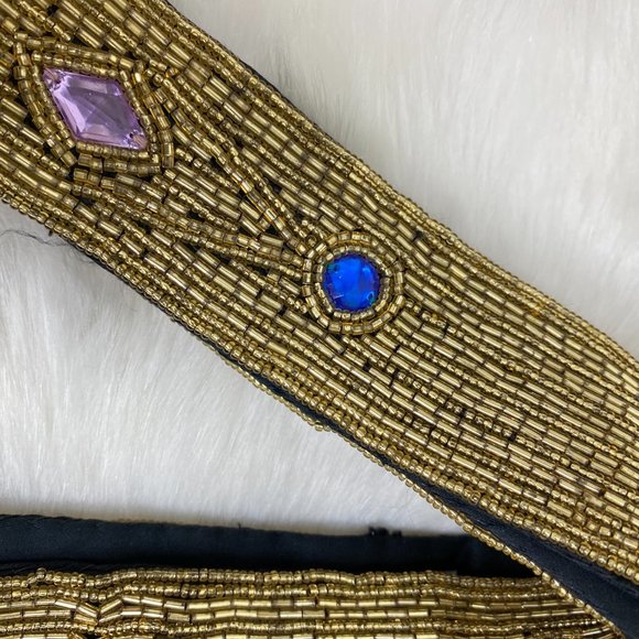 Vintage Michelle Stuart M/L Gold Bead Belt main image 12